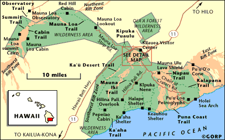Volcano National Park Map The Hawaii Island Volcano National Park In Environmental History – Tourism  In History